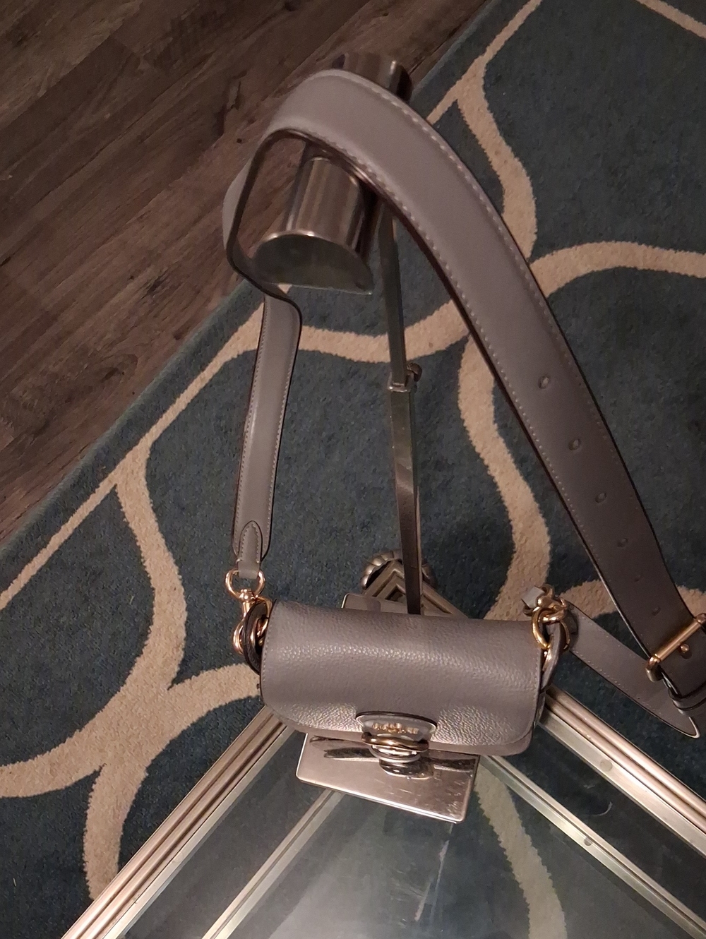 Coach Kleo Saddle Bag Gray Crossbody Bag - Picture 3 of 11
